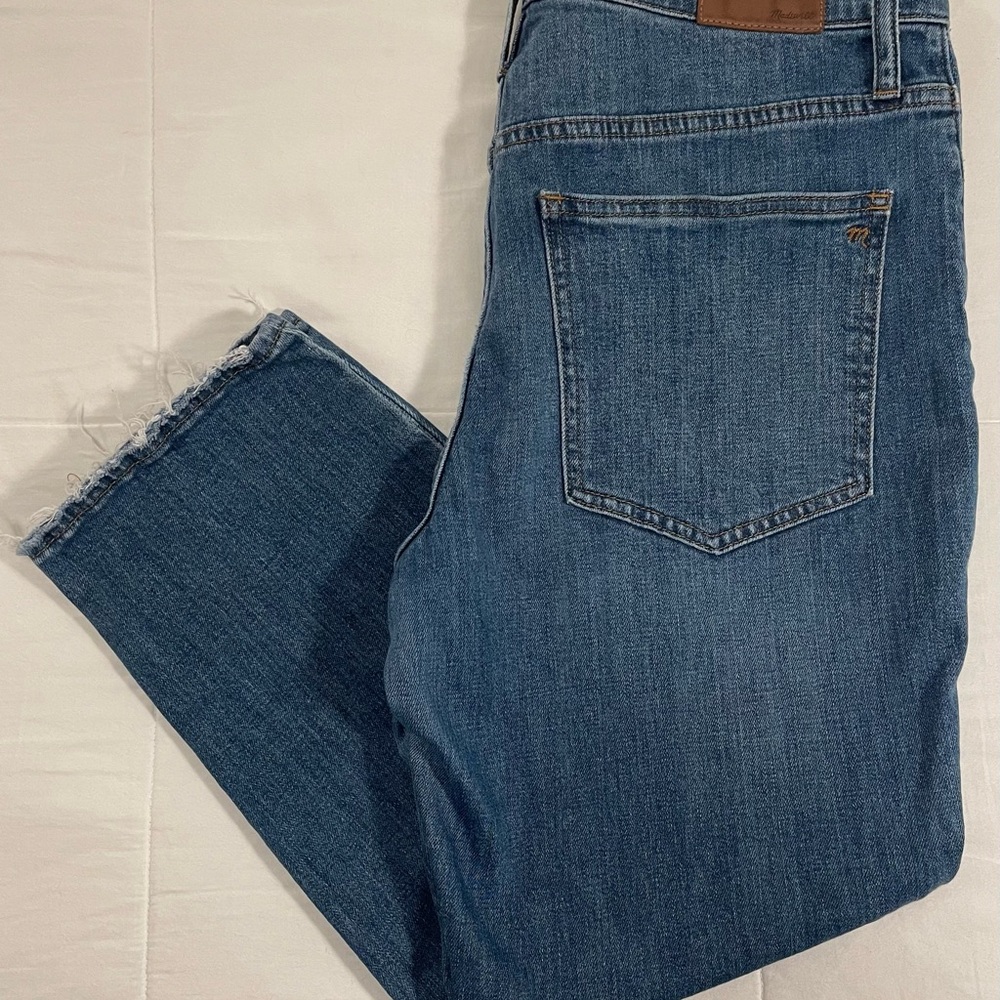 Madewell Perfect Vintage Crop Jean High-Rise Wide-Leg Cropped Denim (Size 30) - Picture 6 of 9